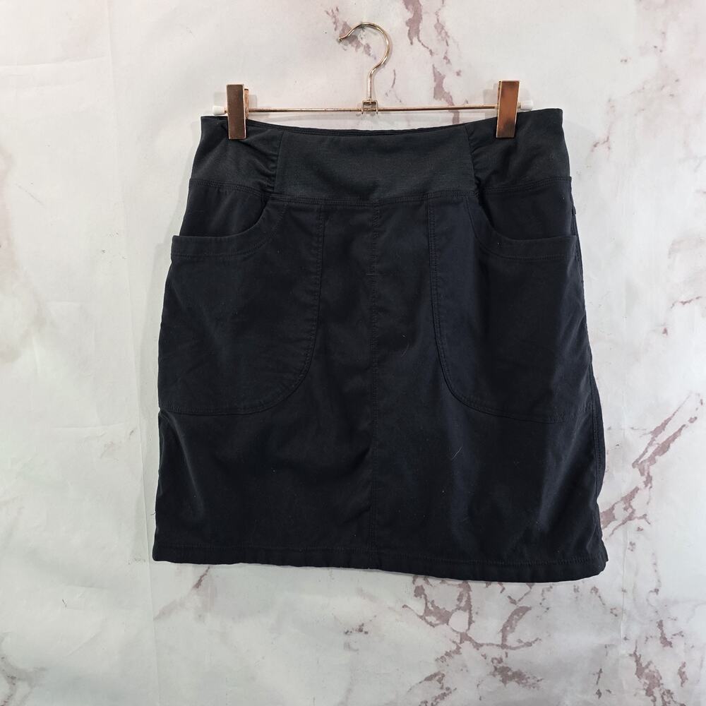 Mountain Hardwear Skirt Womens Small Dynama Black Mini Stretchy Pull On Pockets
